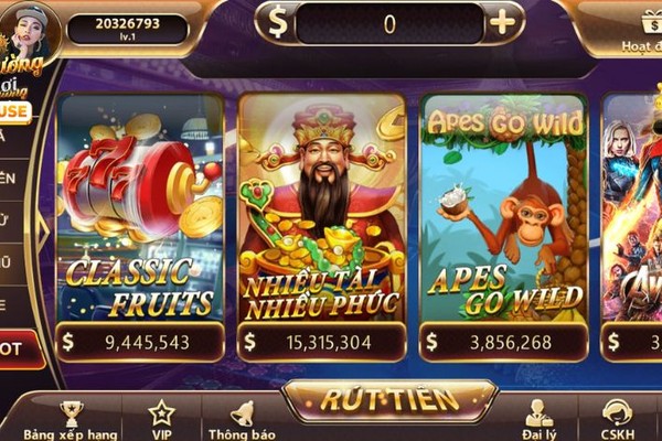 Slot game với hình ảnh máy quay xèng và biểu tượng jackpot
